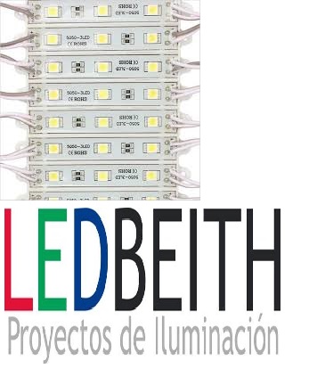 Módulos 3 led SMD5050 Blanco cálido