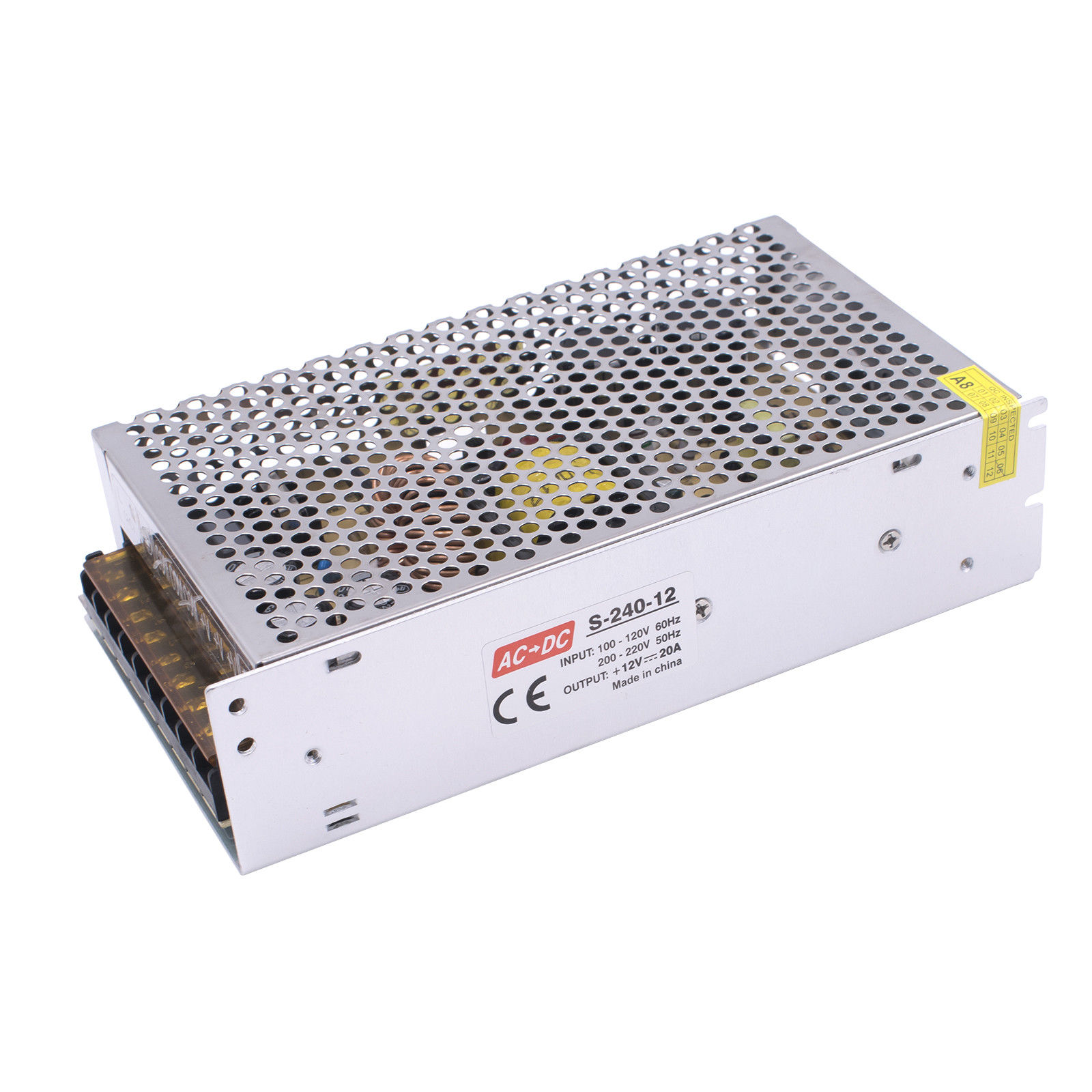 Eliminador metal DC12V/240W/20A