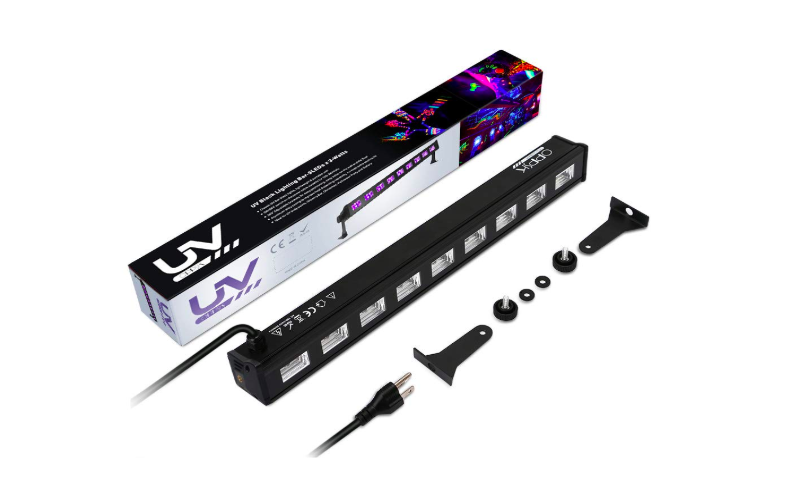 Barra Luz Negra Uv Lampara Ultravioleta Efectos Fiestas 9x3w