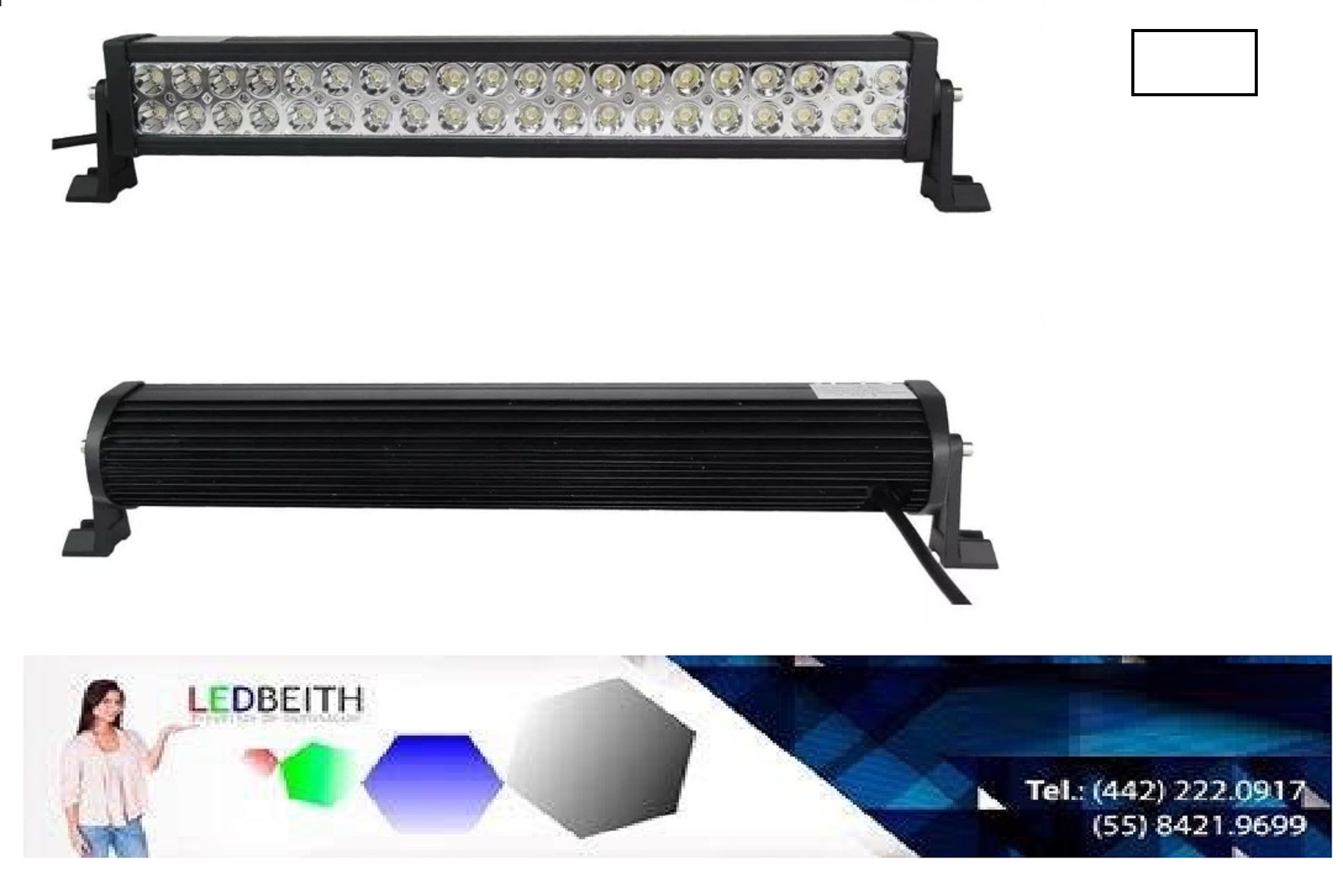 Barra Recta Led Slim De 21 Pulgadas