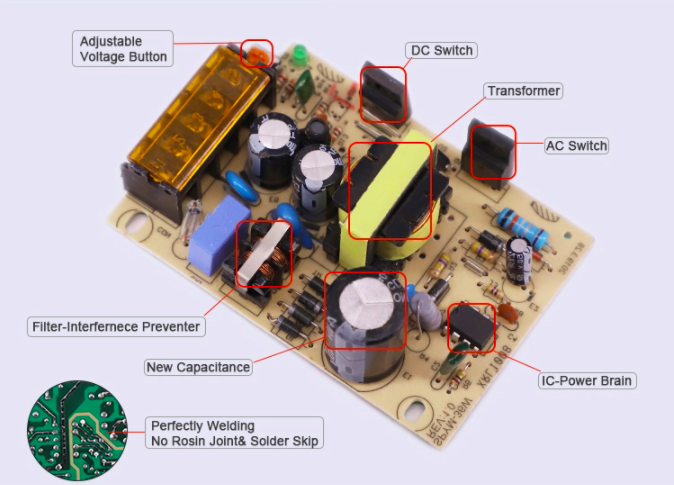 Eliminador de Metal DC12V/24W/2A