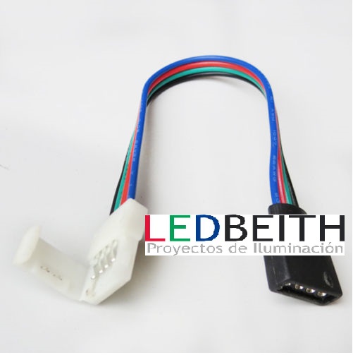 Cable de conexión directa de tiras LED RGB (4 Pin ) 10mm a controladora