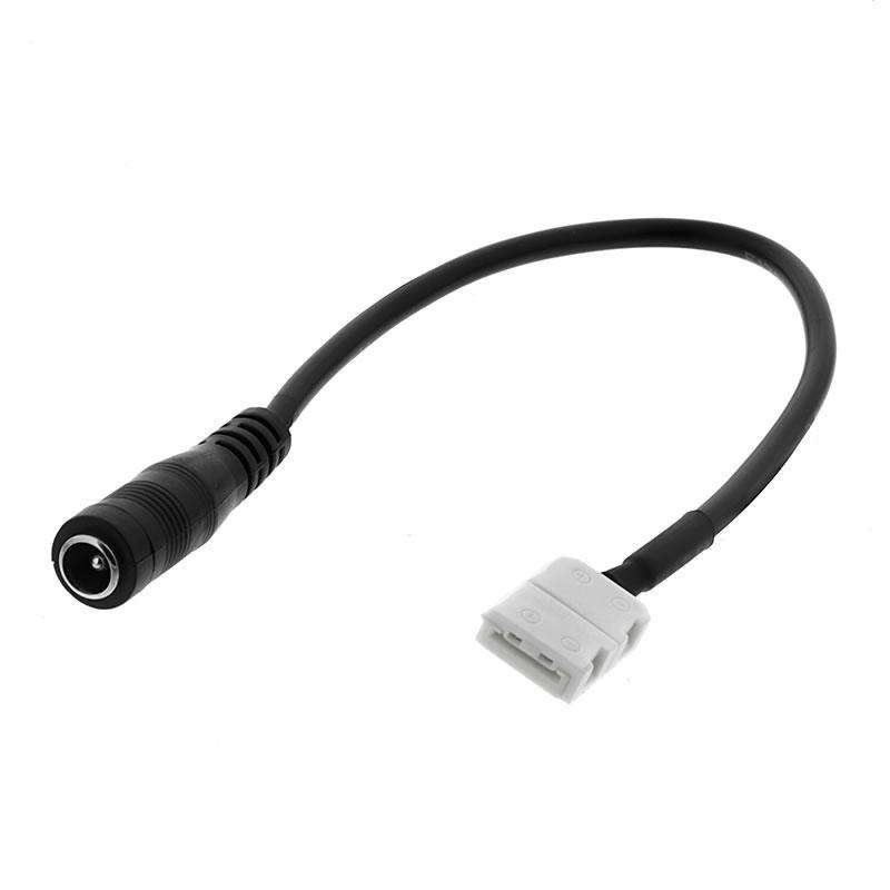 Cable conexión Jack Hembra con conector 2 Pin para tira led 8mm