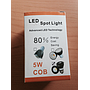 FOCO LED COB, 5W, Spot light, Blanco Cálido E27